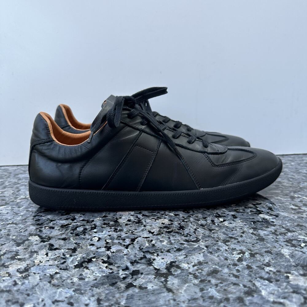 Beckett Simonon, Morgen Trainers Men's Black-Gum Leather Size 12